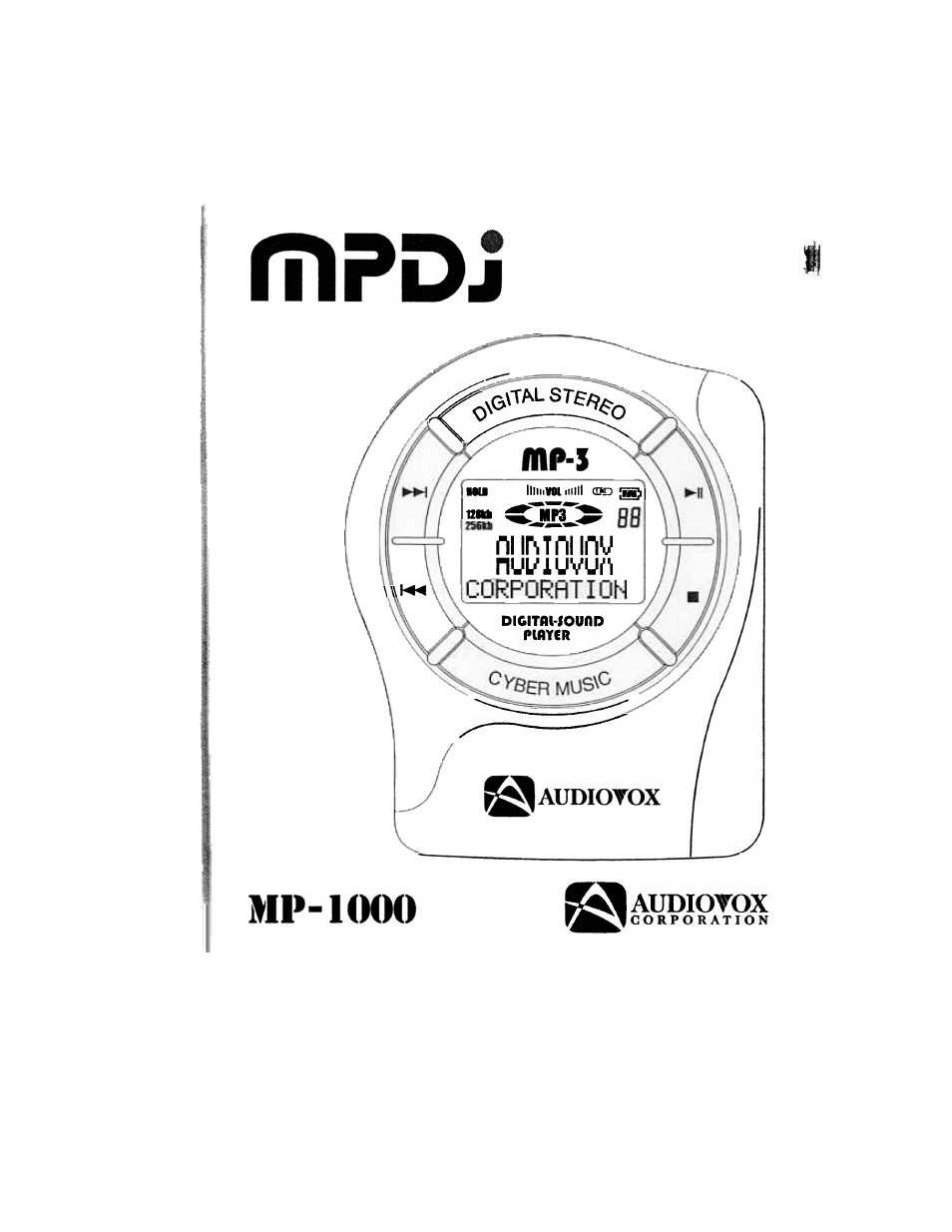 Audiovox MP-1000 User Manual | 42 pages