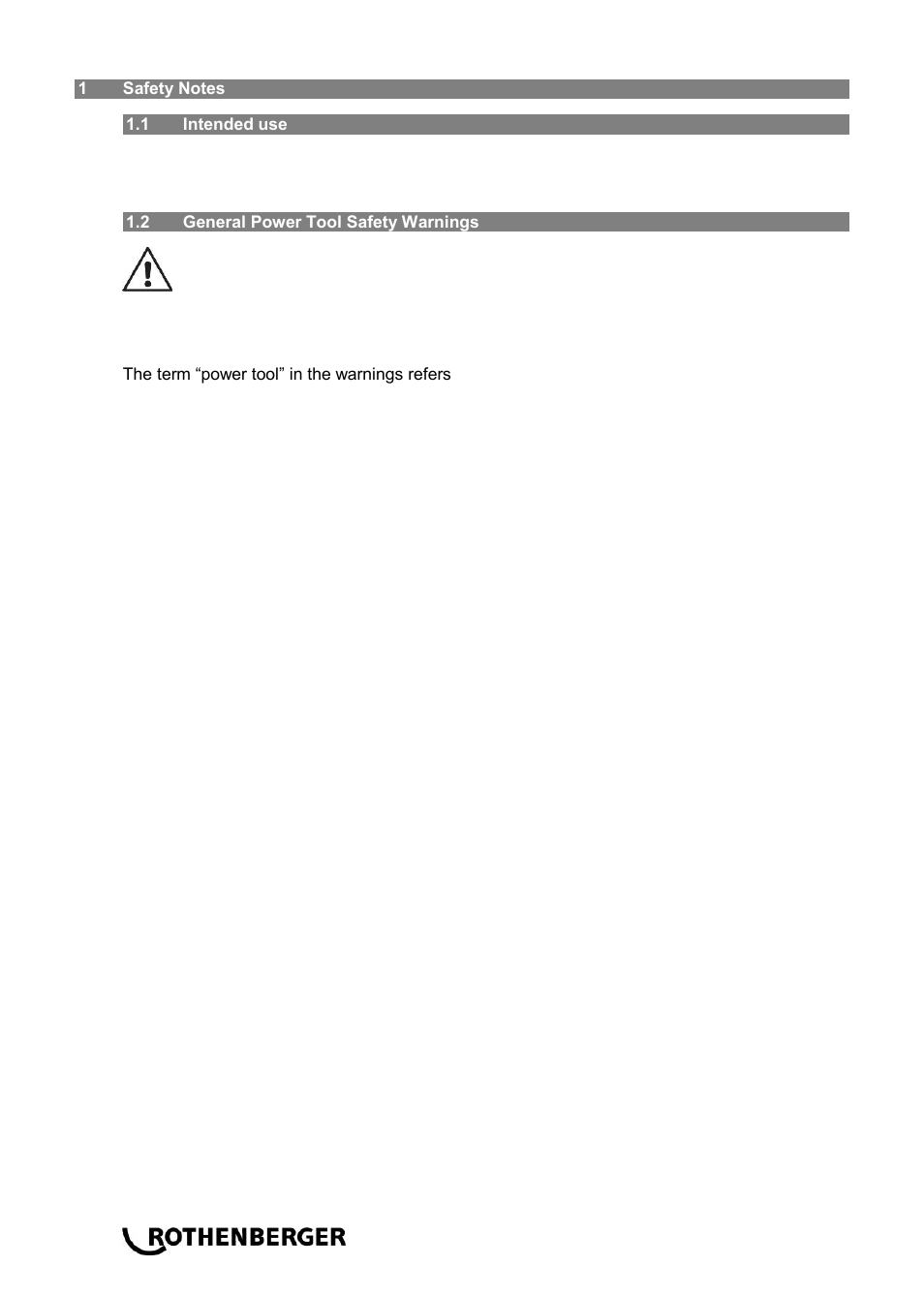 ROTHENBERGER ROSPIMATIC User Manual | Page 12 / 108