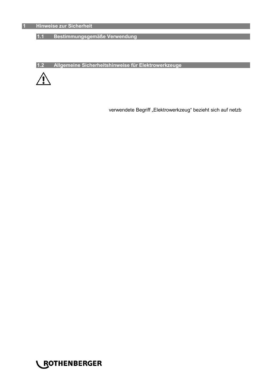 ROTHENBERGER ROSPIMATIC User Manual | Page 6 / 108