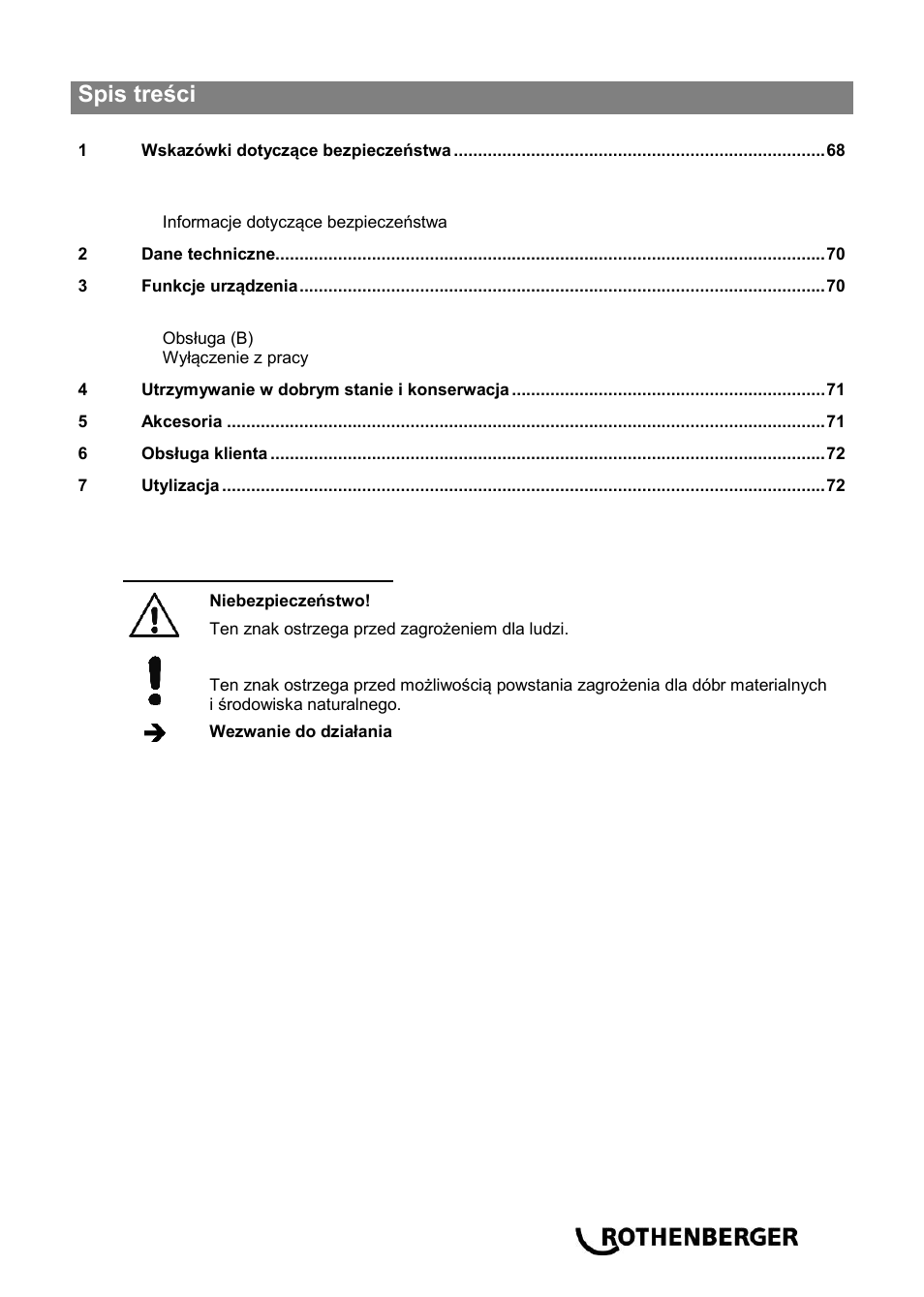 ROTHENBERGER ROSPIMATIC User Manual | Page 71 / 108