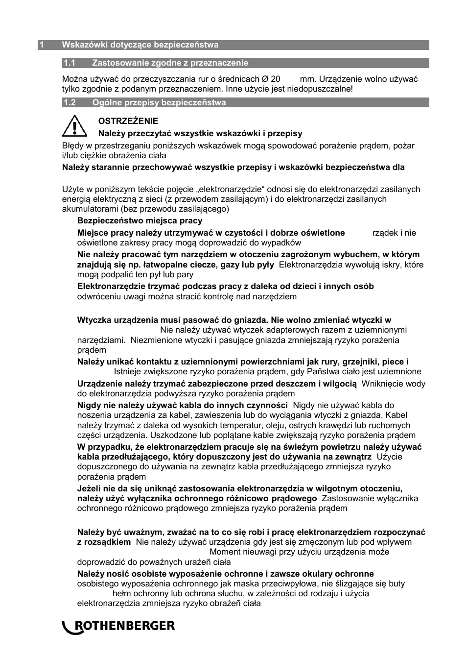 ROTHENBERGER ROSPIMATIC User Manual | Page 72 / 108