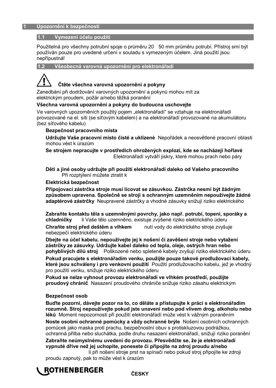 ROTHENBERGER ROSPIMATIC User Manual | Page 78 / 108