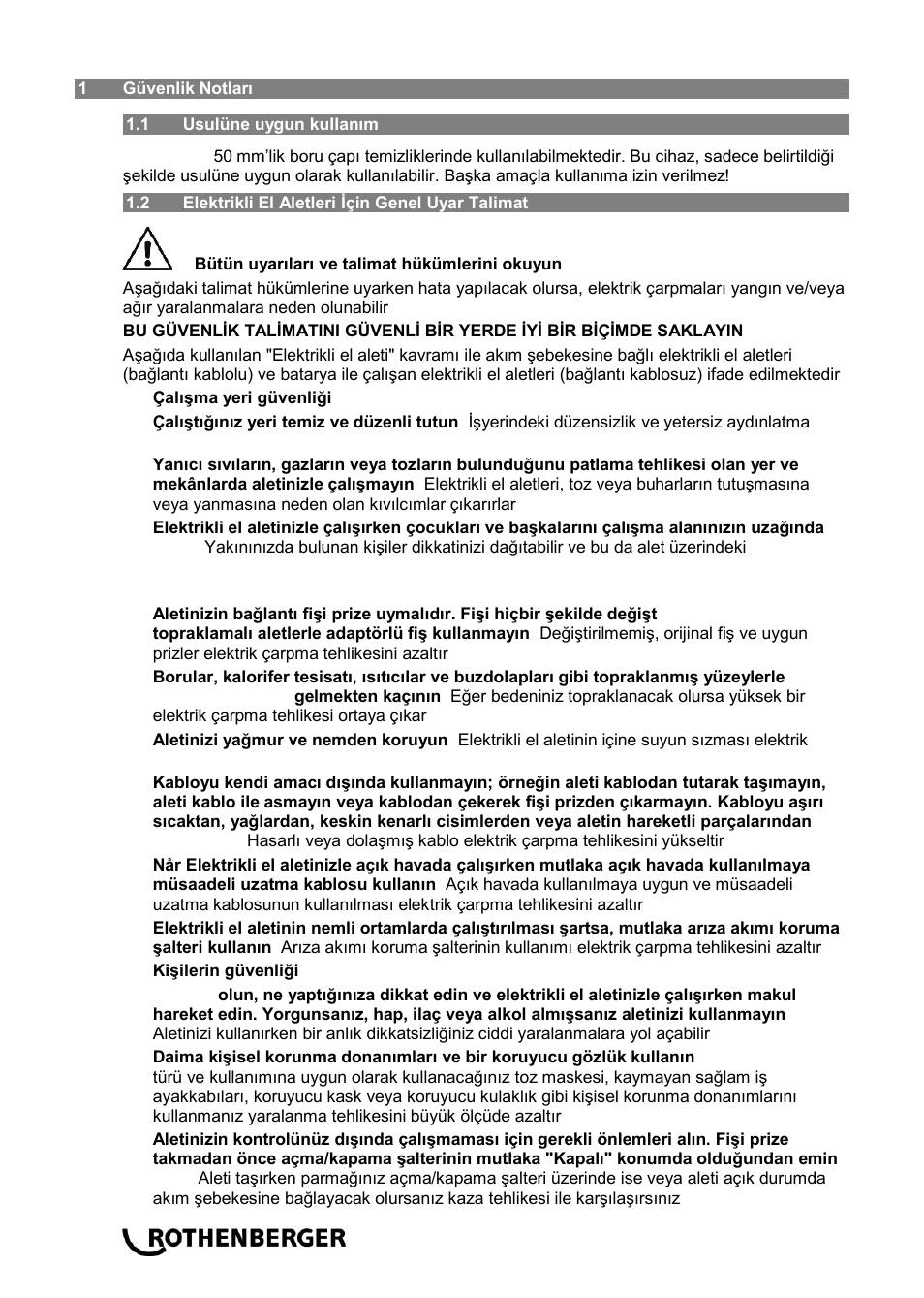 ROTHENBERGER ROSPIMATIC User Manual | Page 84 / 108