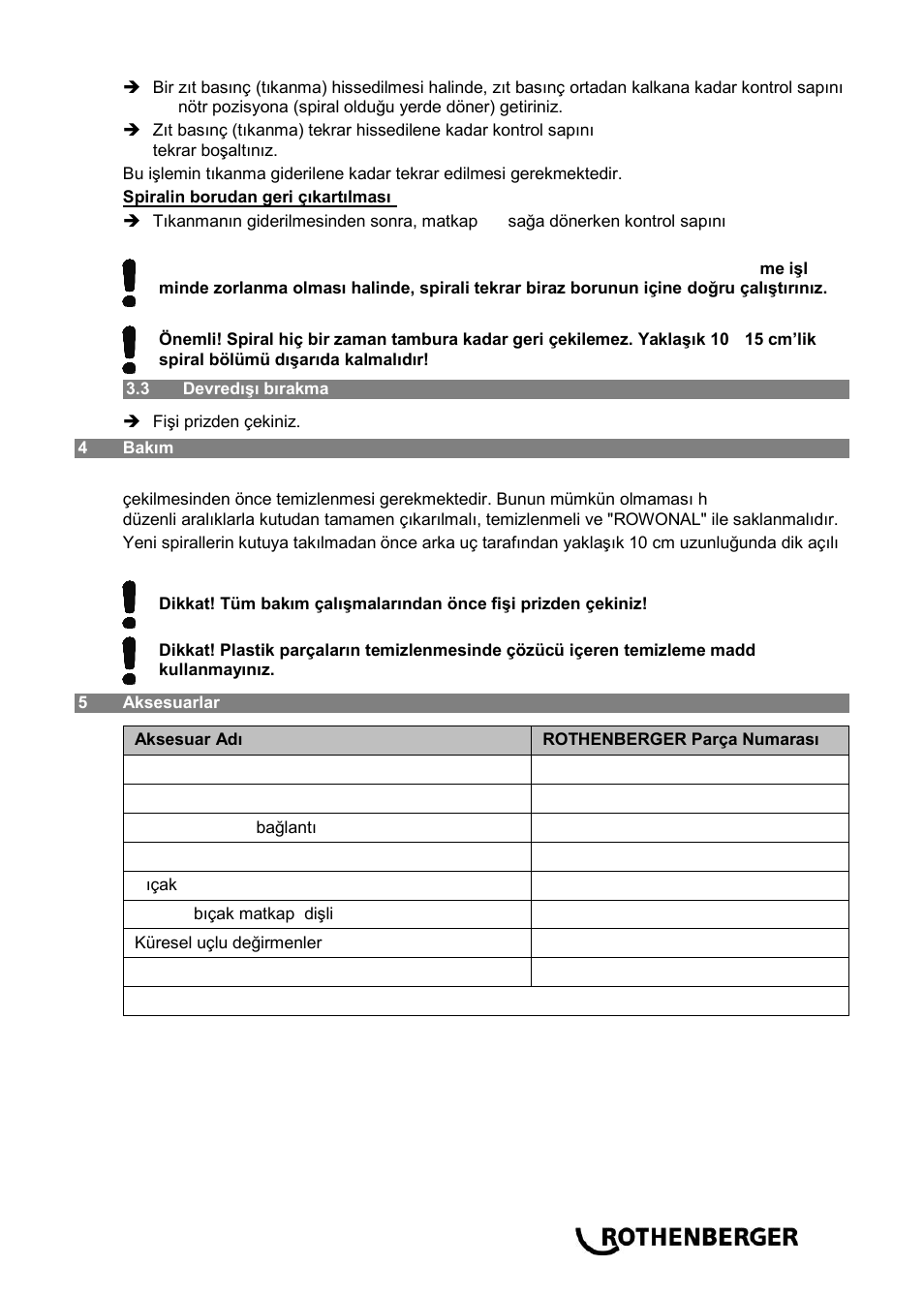 ROTHENBERGER ROSPIMATIC User Manual | Page 87 / 108