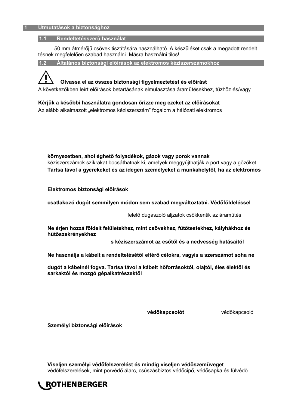 ROTHENBERGER ROSPIMATIC User Manual | Page 90 / 108