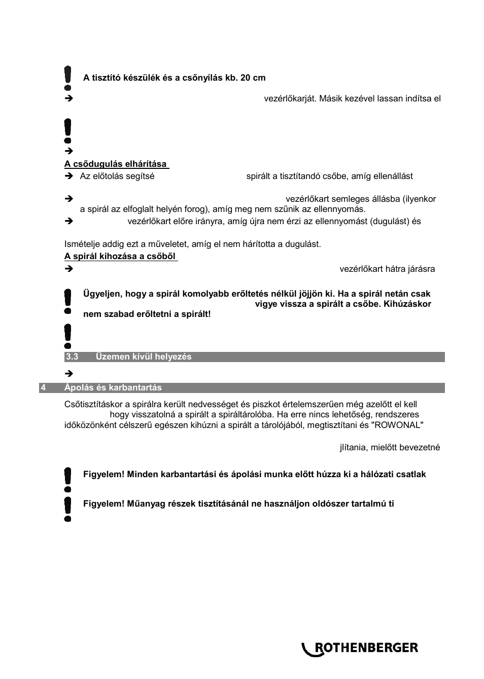 ROTHENBERGER ROSPIMATIC User Manual | Page 93 / 108