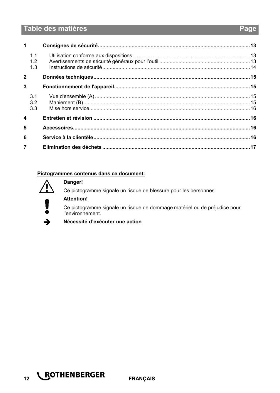 ROTHENBERGER ROSPI R 36 Plus User Manual | Page 16 / 64