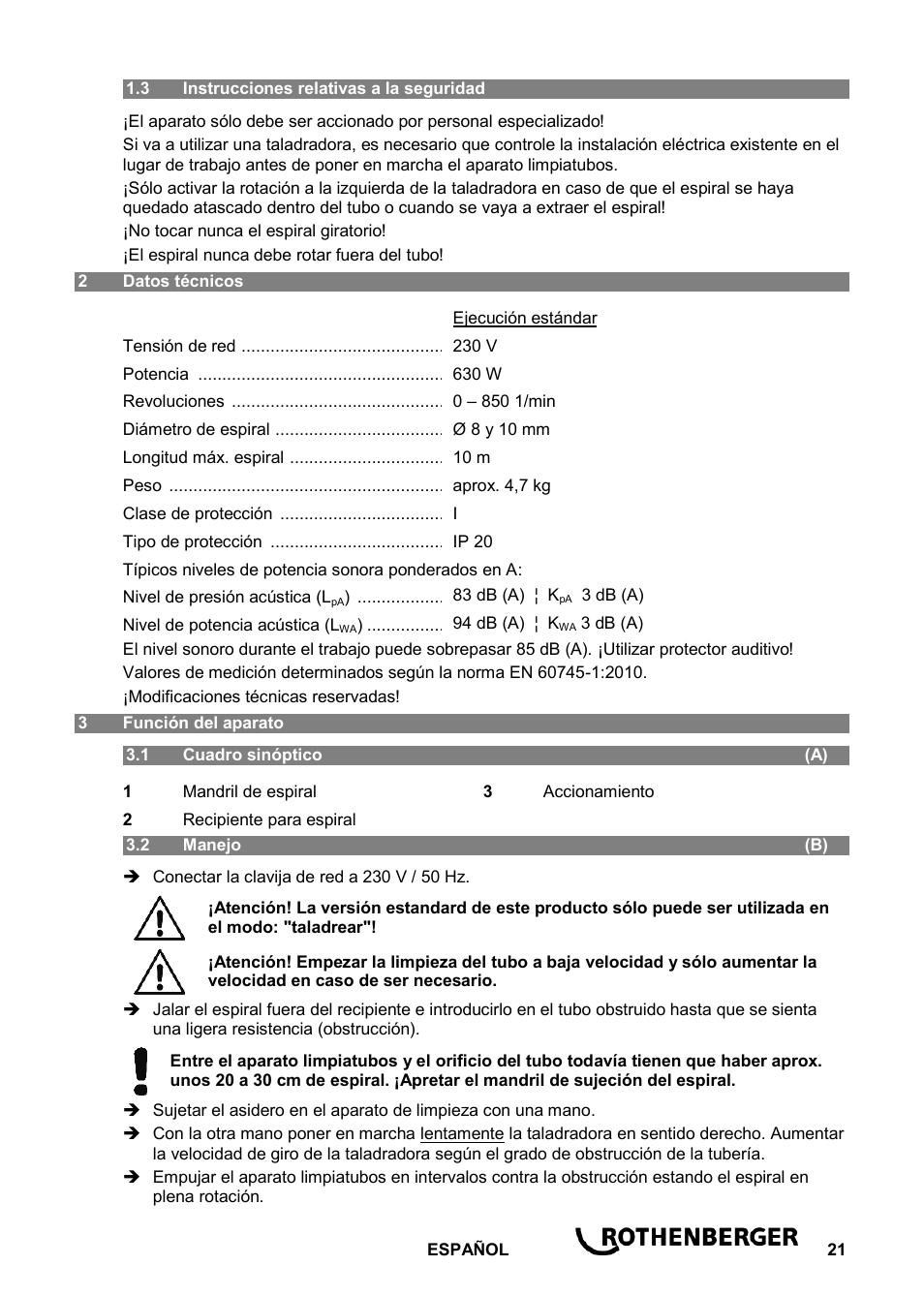 ROTHENBERGER ROSPI R 36 Plus User Manual | Page 25 / 64