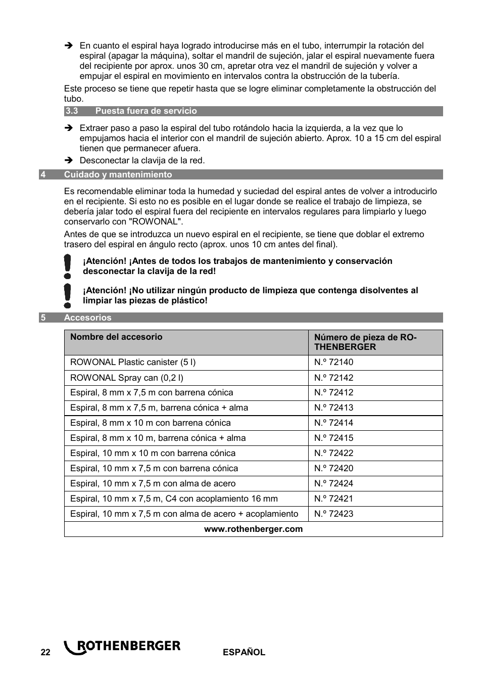 ROTHENBERGER ROSPI R 36 Plus User Manual | Page 26 / 64