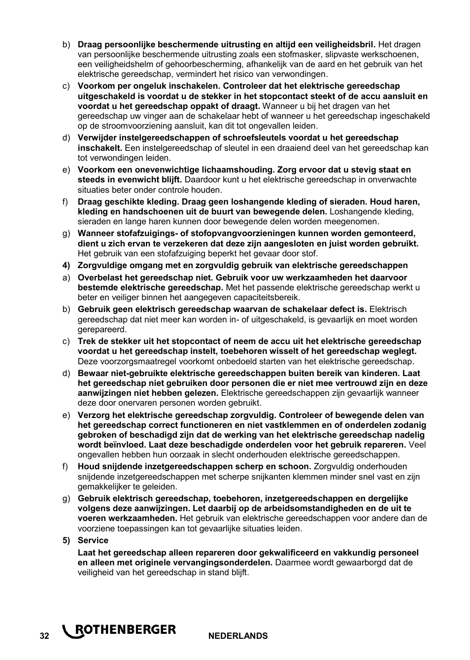 ROTHENBERGER ROSPI R 36 Plus User Manual | Page 36 / 64