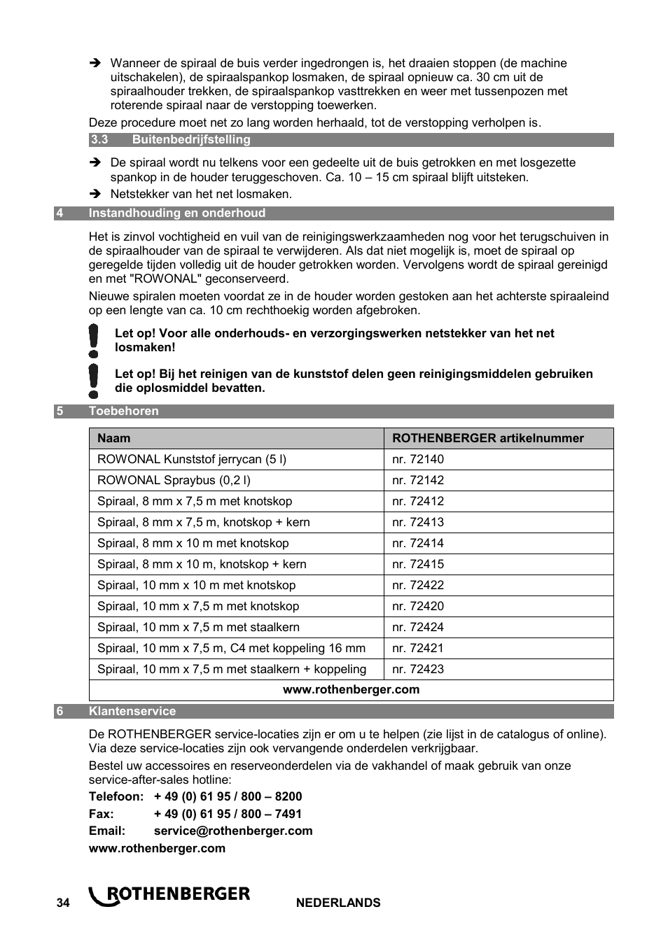 ROTHENBERGER ROSPI R 36 Plus User Manual | Page 38 / 64