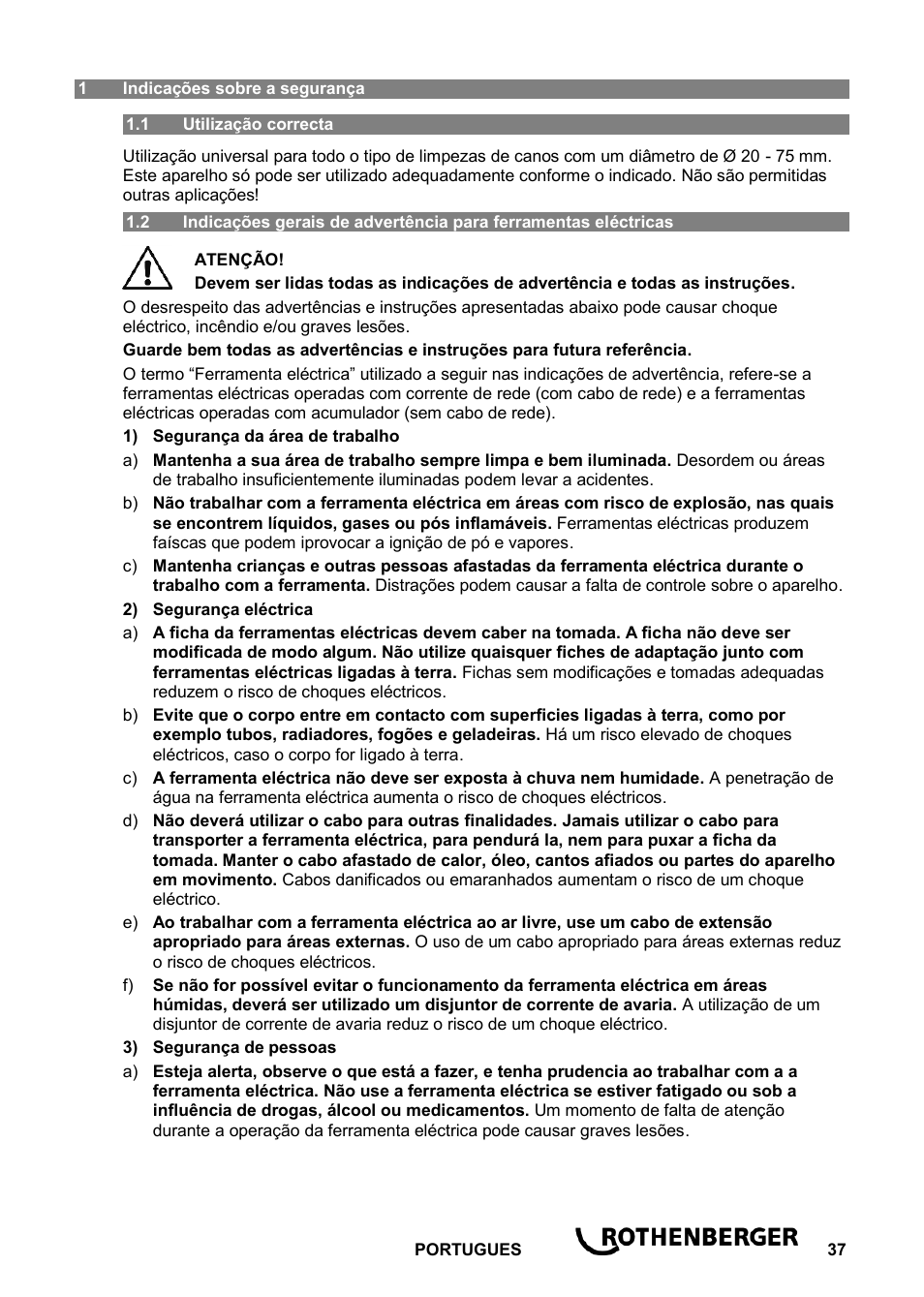 ROTHENBERGER ROSPI R 36 Plus User Manual | Page 41 / 64