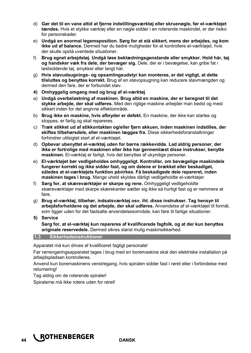 ROTHENBERGER ROSPI R 36 Plus User Manual | Page 48 / 64