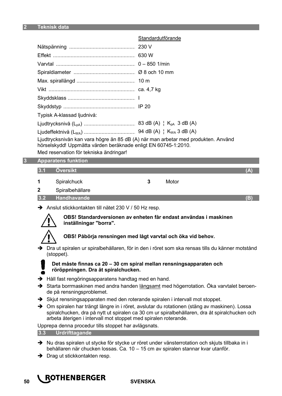 ROTHENBERGER ROSPI R 36 Plus User Manual | Page 54 / 64