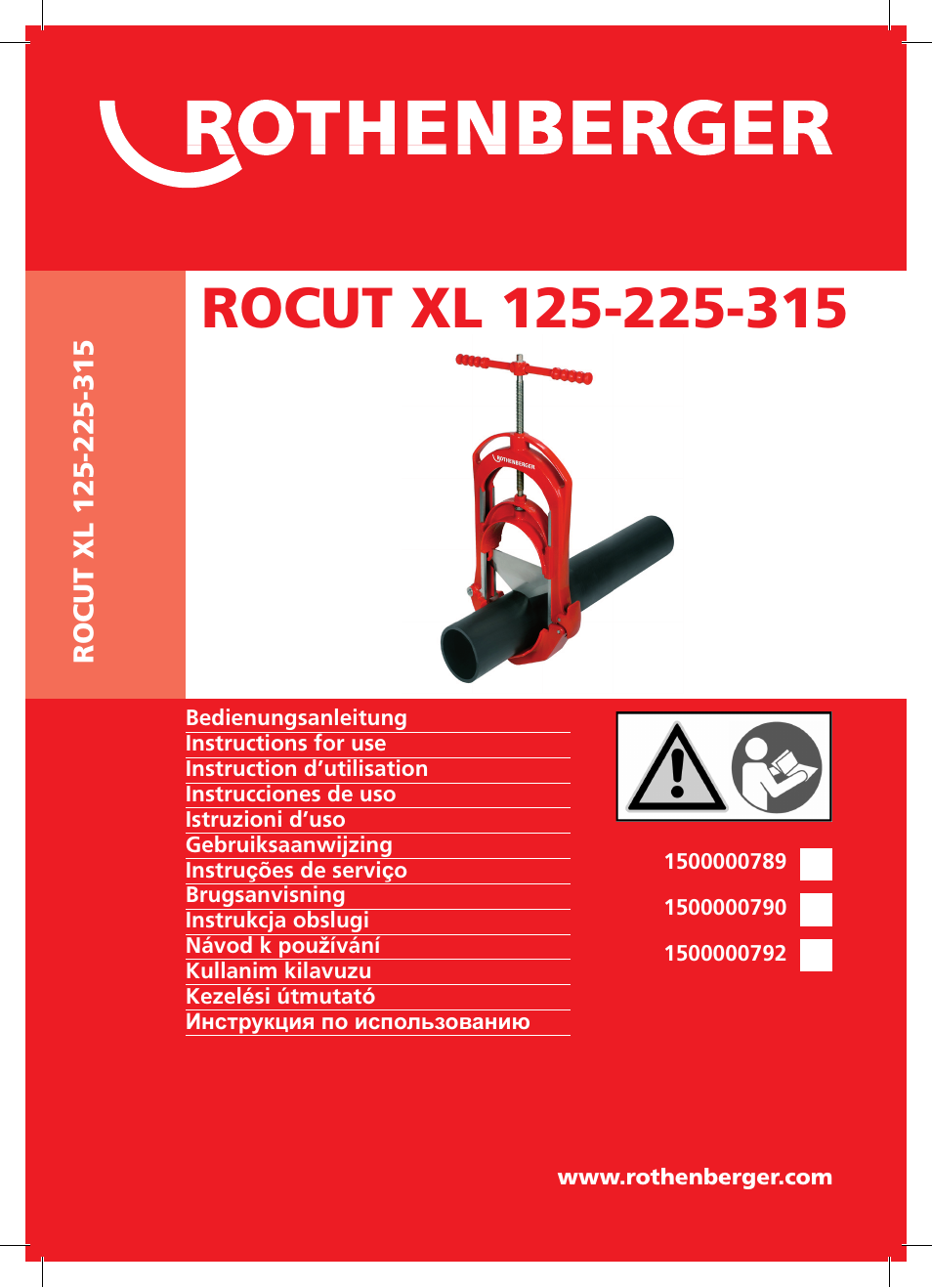 ROTHENBERGER ROCUT XL User Manual | 32 pages