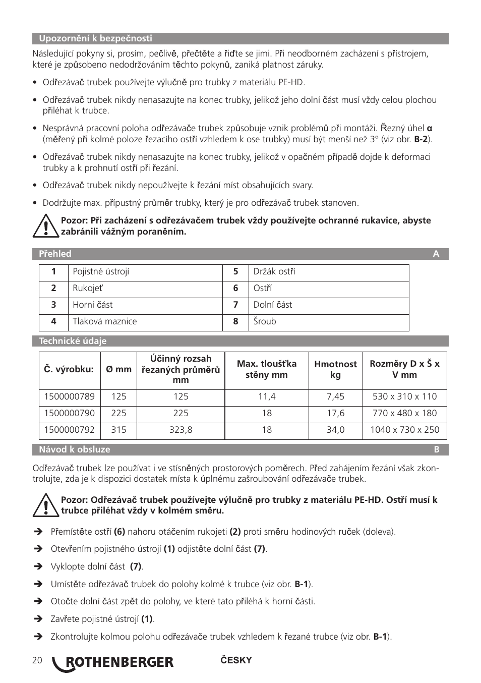 ROTHENBERGER ROCUT XL User Manual | Page 22 / 32