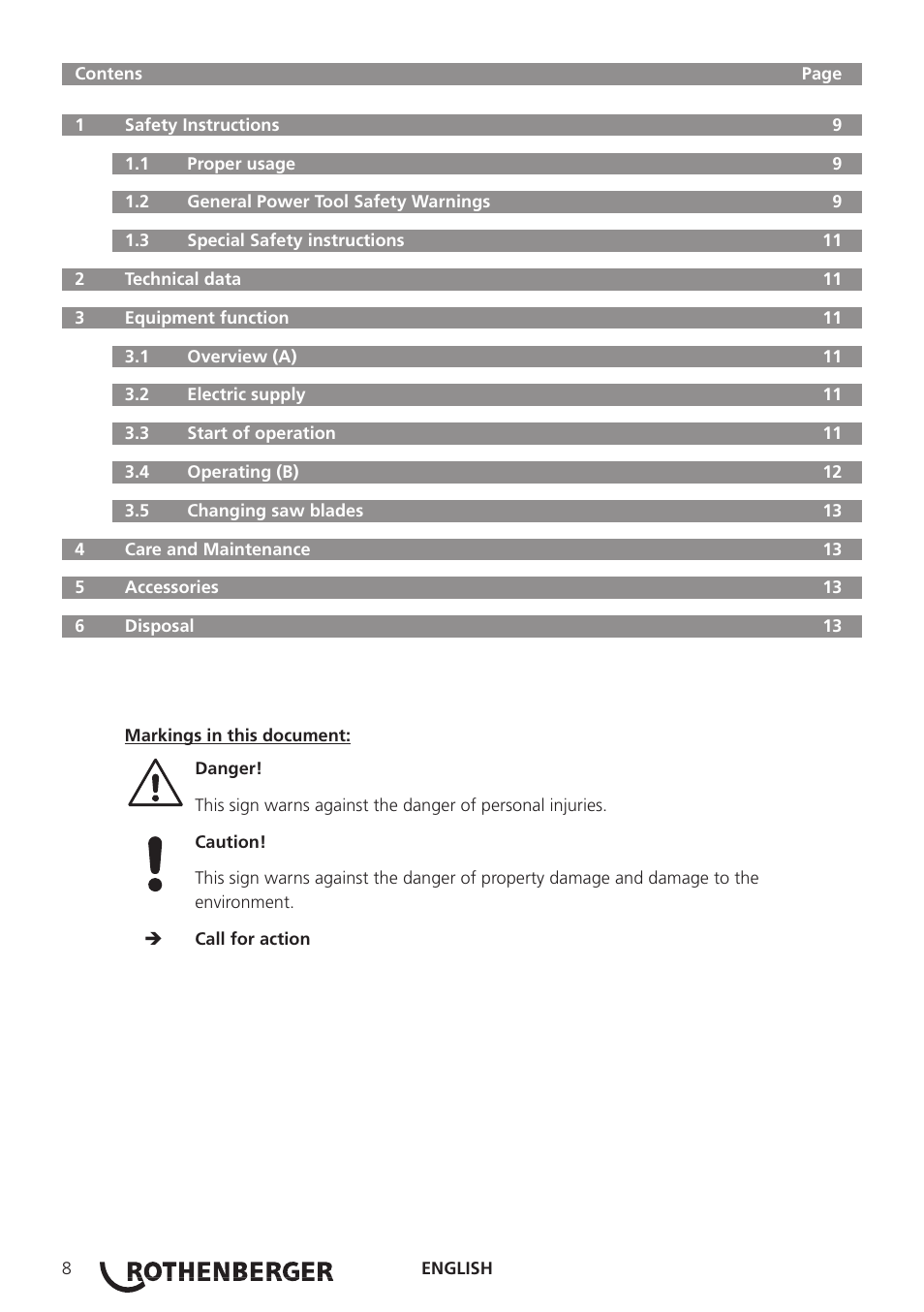 ROTHENBERGER ROCUT UKS 160/355 User Manual | Page 10 / 96