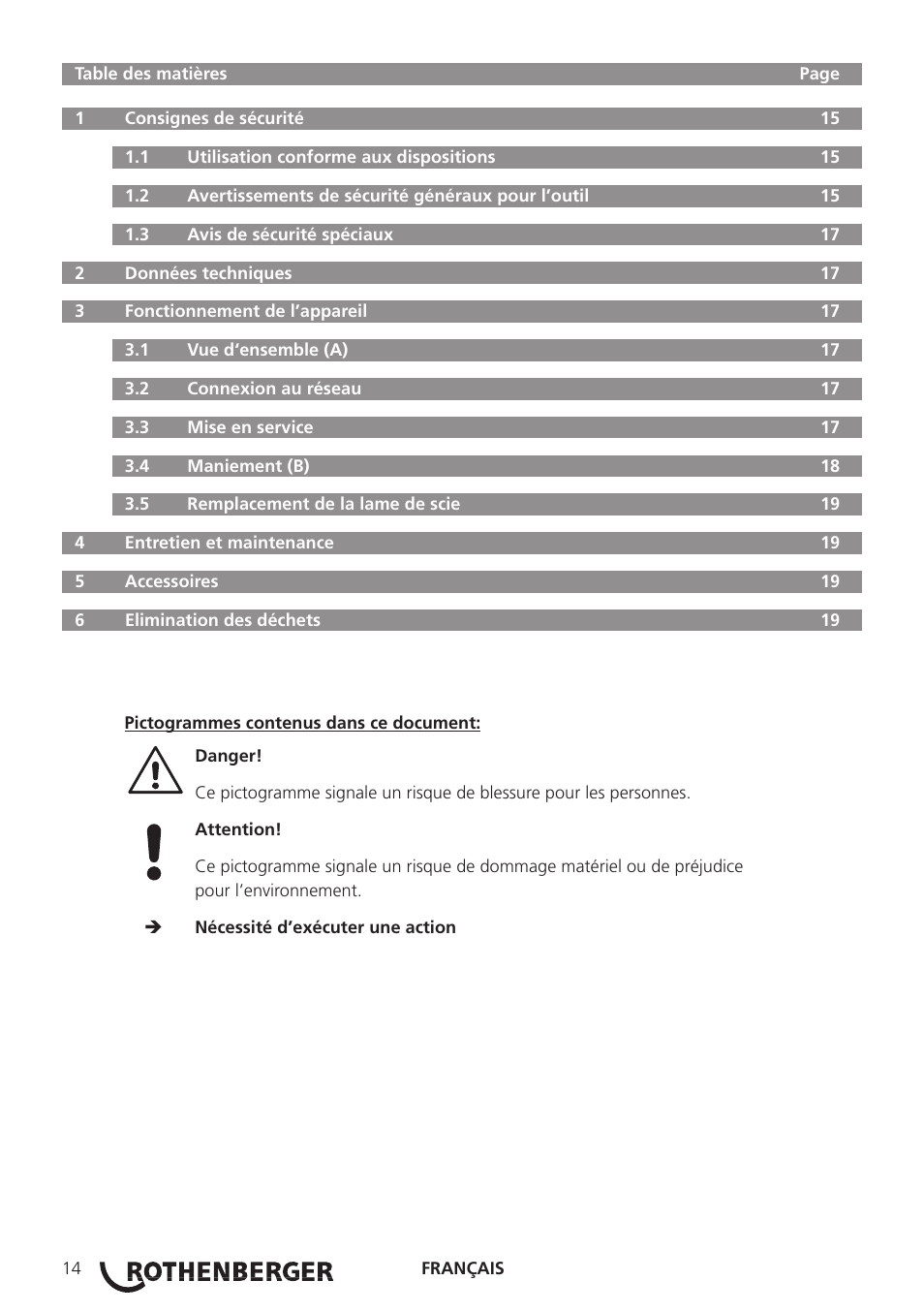 ROTHENBERGER ROCUT UKS 160/355 User Manual | Page 16 / 96