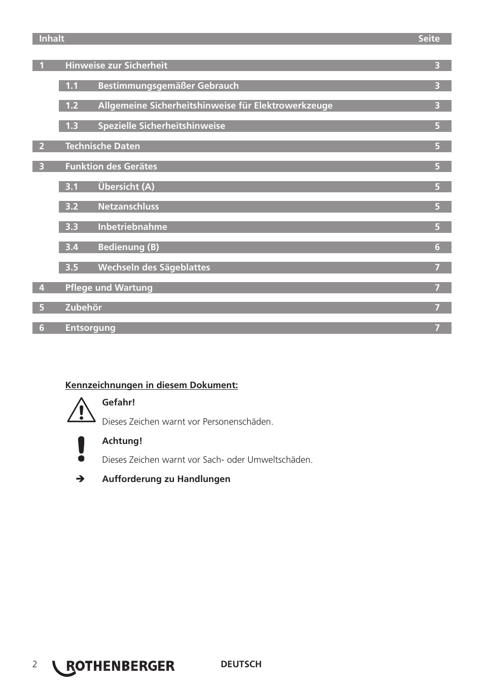 ROTHENBERGER ROCUT UKS 160/355 User Manual | Page 4 / 96