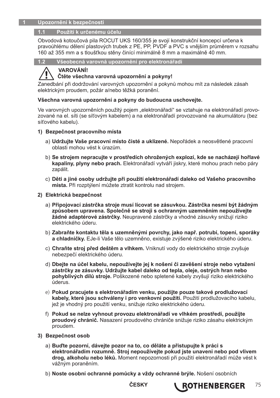 ROTHENBERGER ROCUT UKS 160/355 User Manual | Page 77 / 96