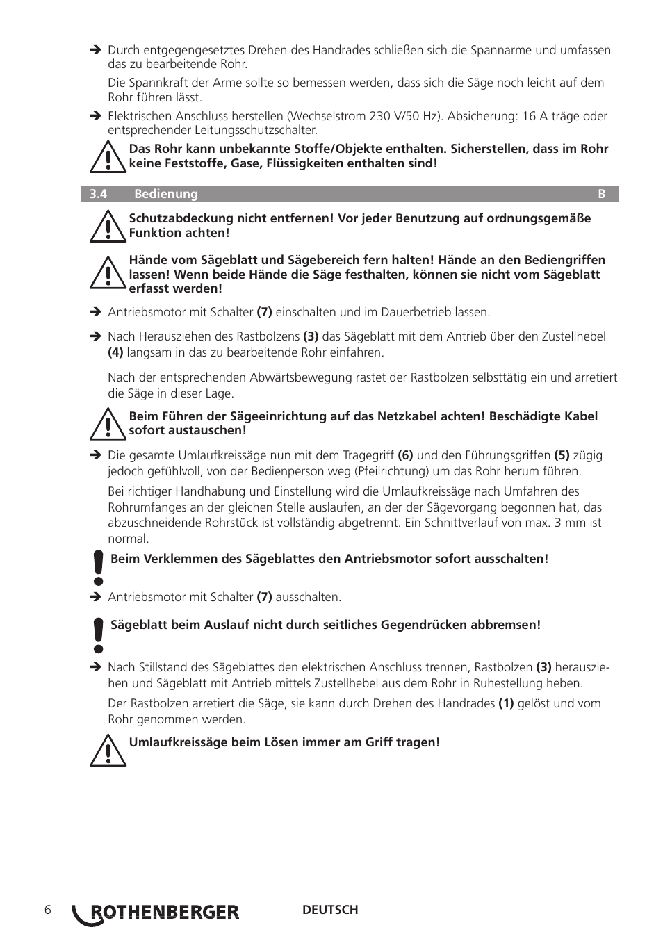 ROTHENBERGER ROCUT UKS 160/355 User Manual | Page 8 / 96