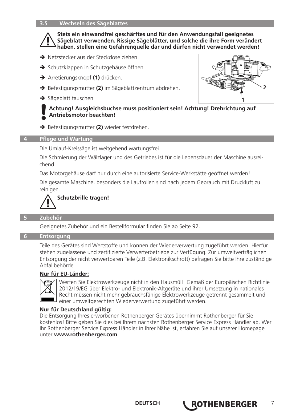 ROTHENBERGER ROCUT UKS 160/355 User Manual | Page 9 / 96