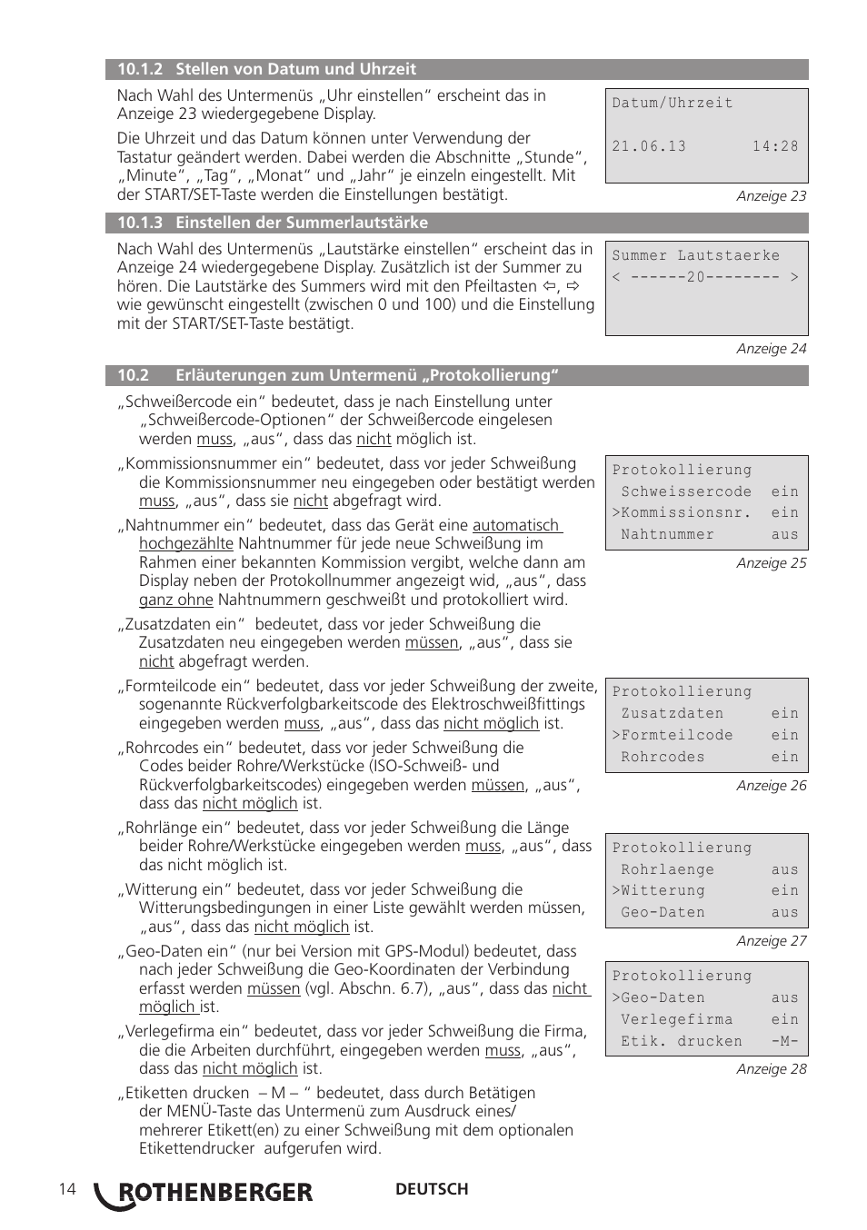 ROTHENBERGER ROWELD ROFUSE Print Plus V2.0 User Manual | Page 16 / 72