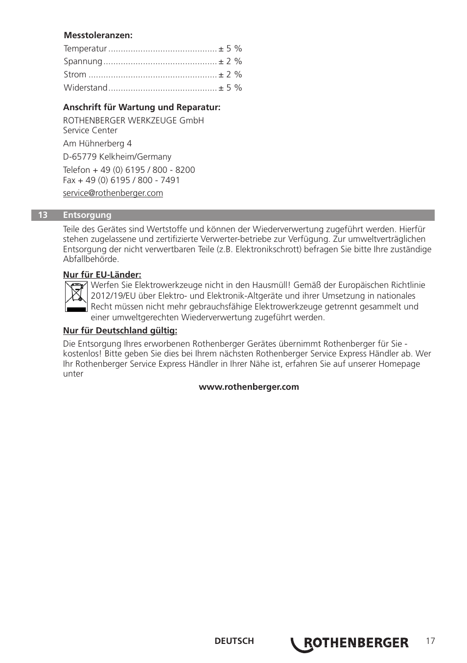 ROTHENBERGER ROWELD ROFUSE Print Plus V2.0 User Manual | Page 19 / 72