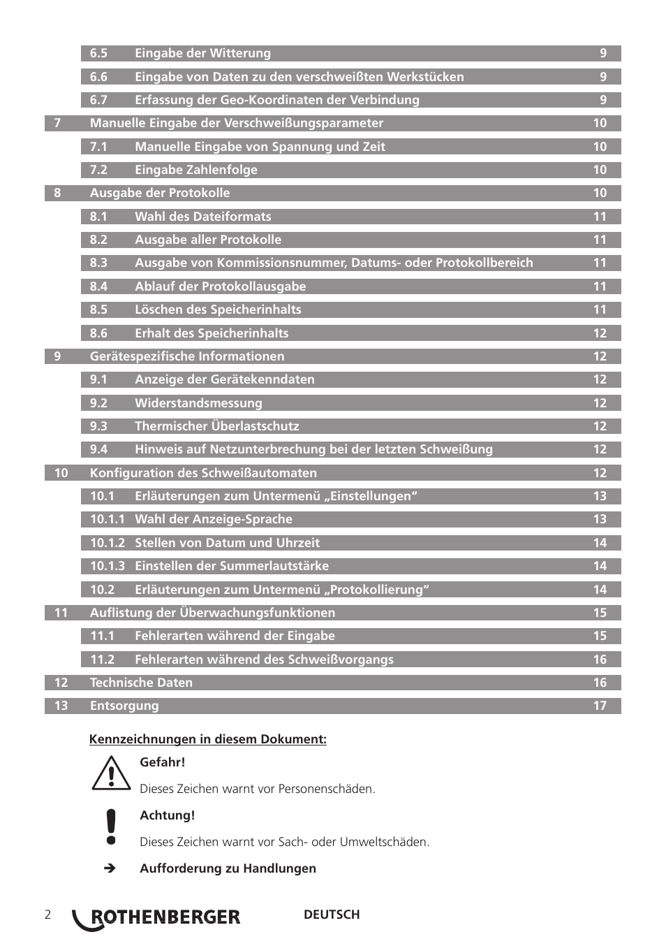 ROTHENBERGER ROWELD ROFUSE Print Plus V2.0 User Manual | Page 4 / 72