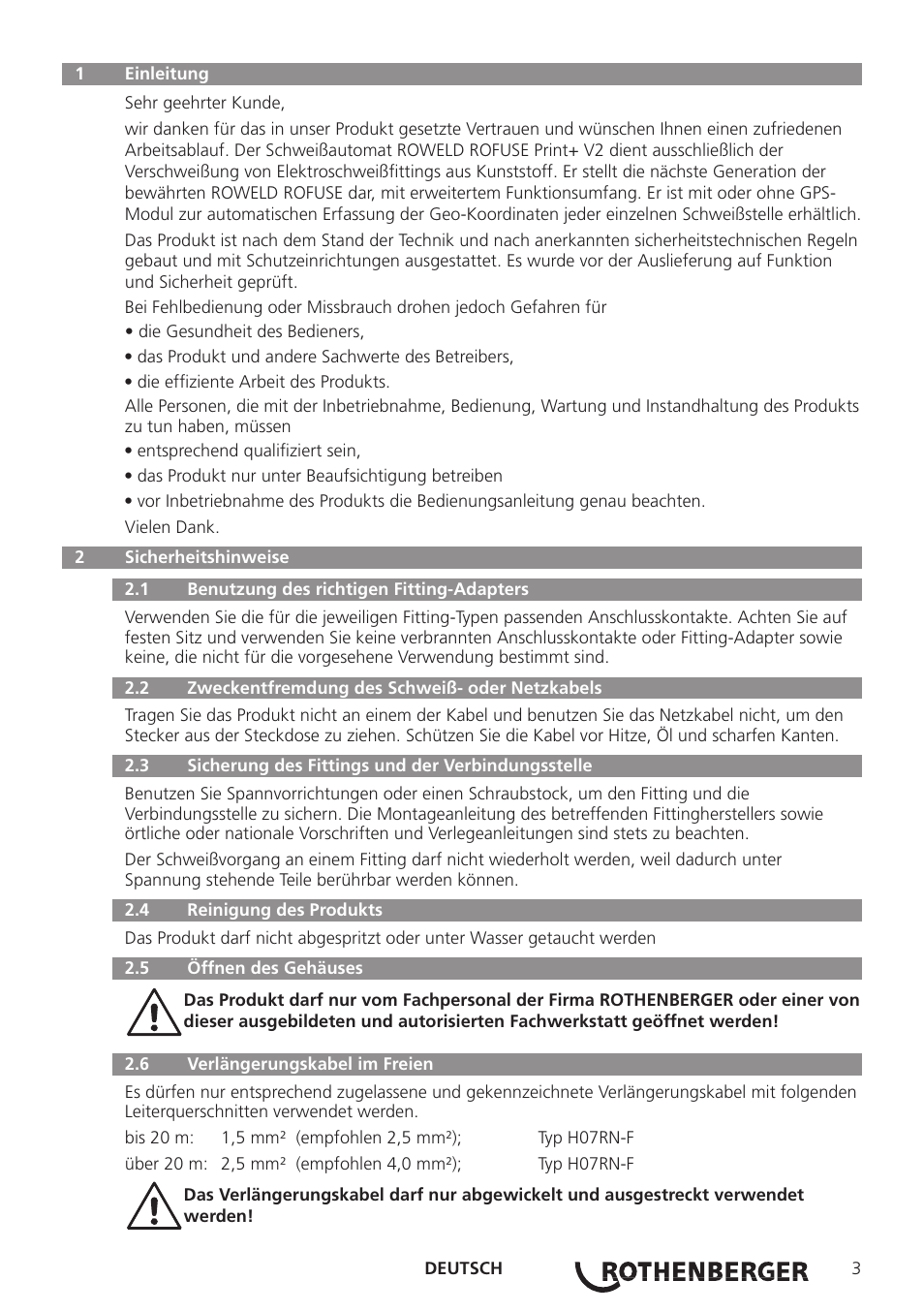ROTHENBERGER ROWELD ROFUSE Print Plus V2.0 User Manual | Page 5 / 72