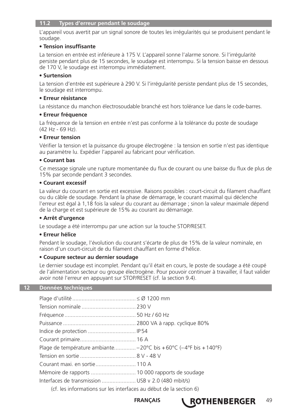 ROTHENBERGER ROWELD ROFUSE Print Plus V2.0 User Manual | Page 51 / 72