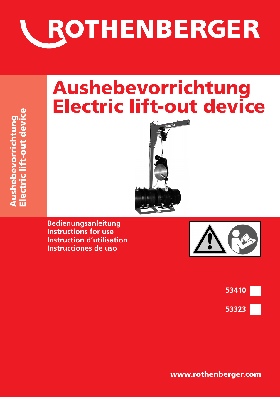 ROTHENBERGER ROWELD Aushebevorrichtungen User Manual | 16 pages