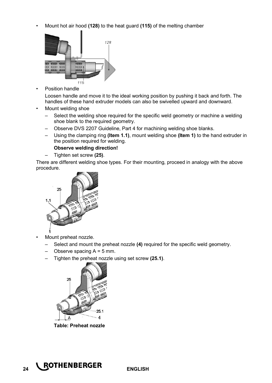 ROTHENBERGER ROWELD D 2/10 User Manual | Page 26 / 52