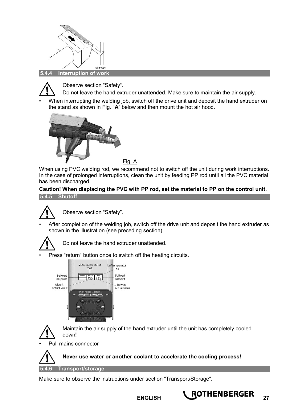 ROTHENBERGER ROWELD D 2/10 User Manual | Page 29 / 52