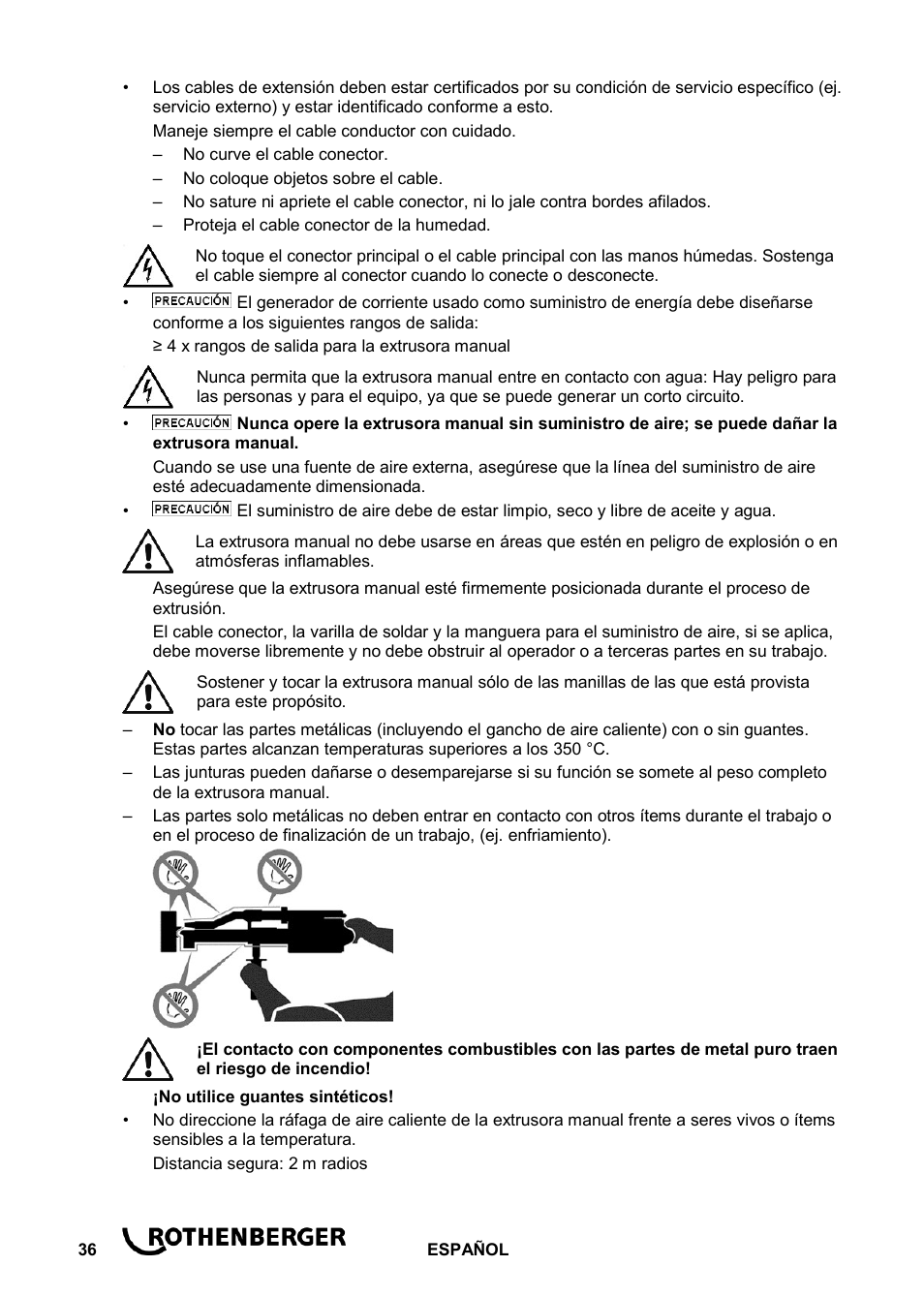 ROTHENBERGER ROWELD D 2/10 User Manual | Page 38 / 52