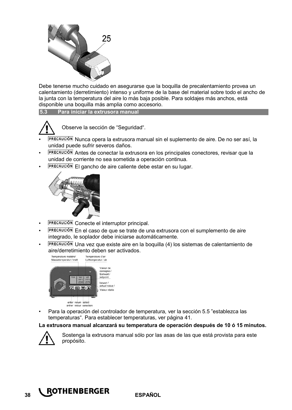 ROTHENBERGER ROWELD D 4/15 Aero User Manual | Page 40 / 48