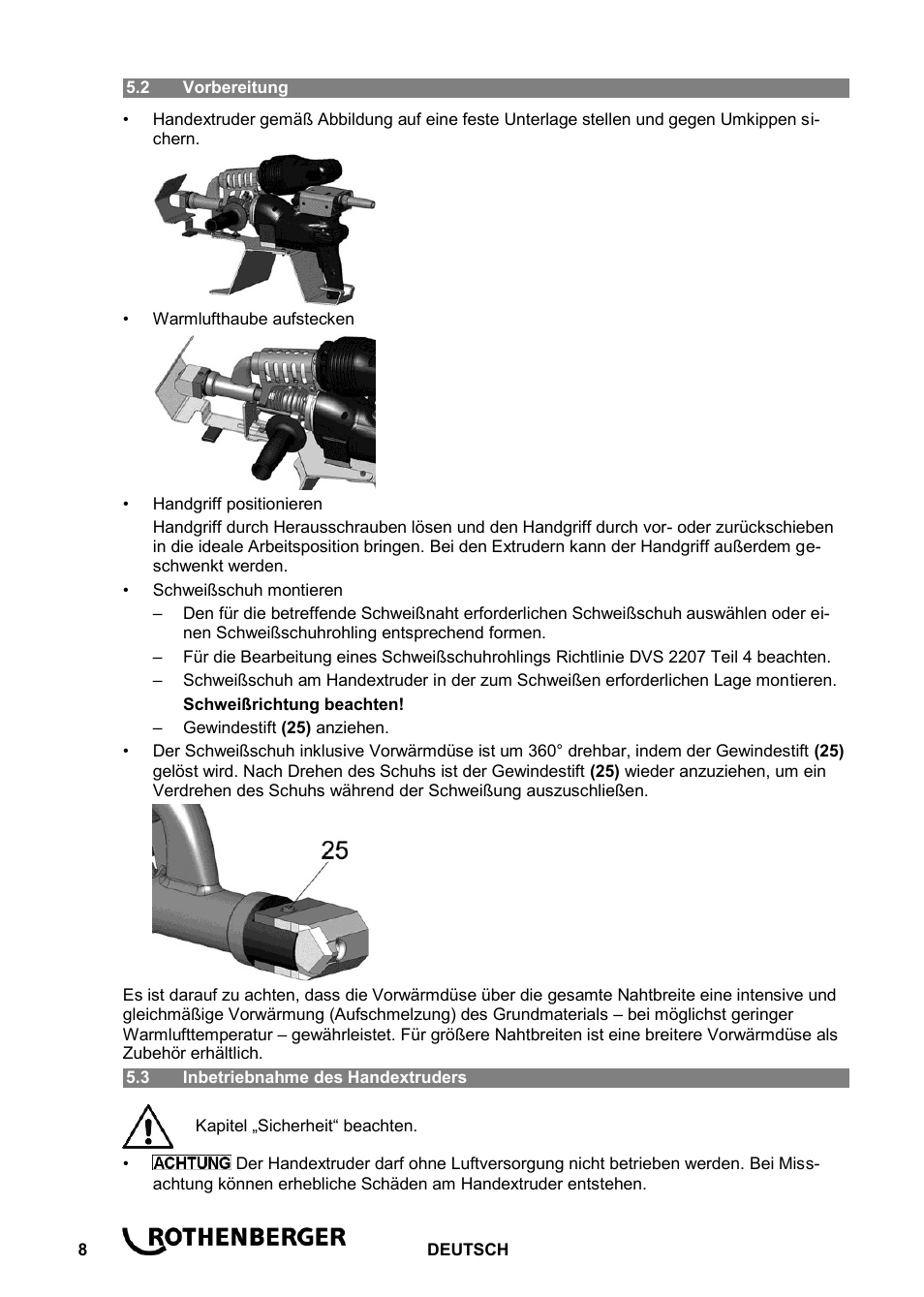 ROTHENBERGER ROWELD D 4/15 Aero Basic User Manual | Page 10 / 48