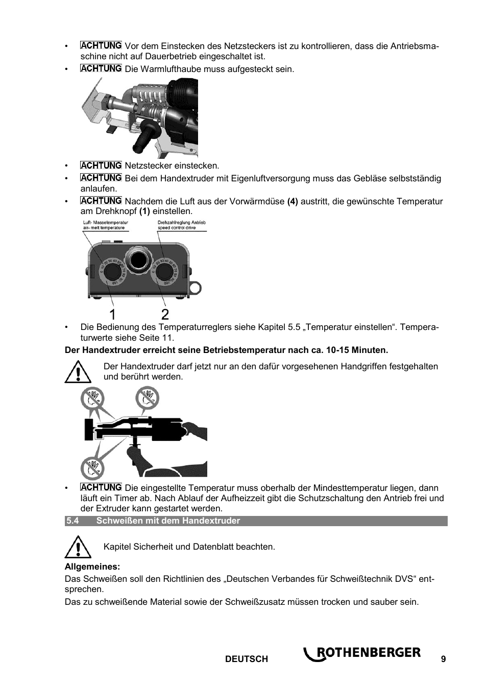 ROTHENBERGER ROWELD D 4/15 Aero Basic User Manual | Page 11 / 48