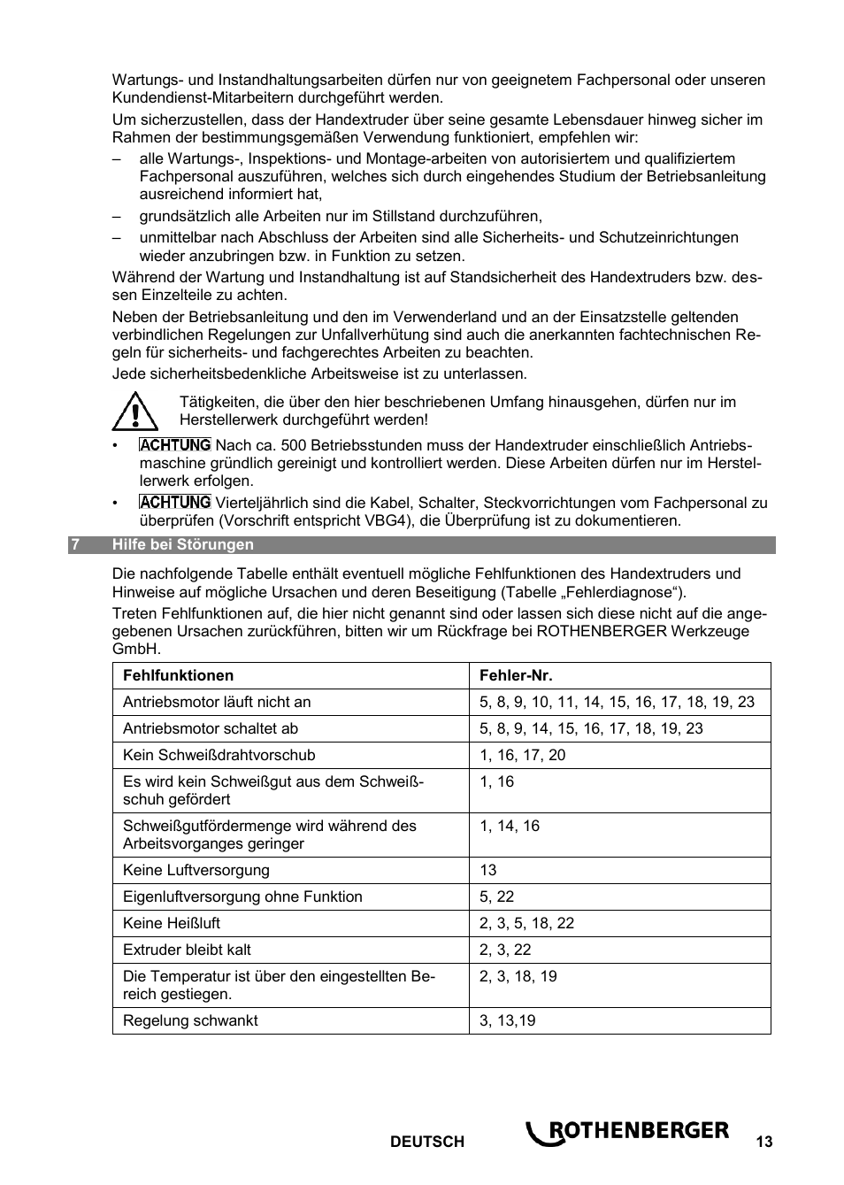 ROTHENBERGER ROWELD D 4/15 Aero Basic User Manual | Page 15 / 48