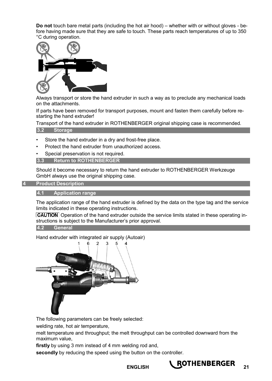 ROTHENBERGER ROWELD D 4/15 Aero Basic User Manual | Page 23 / 48