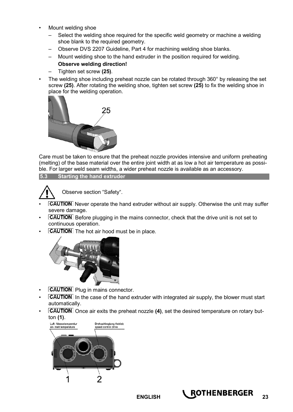 ROTHENBERGER ROWELD D 4/15 Aero Basic User Manual | Page 25 / 48