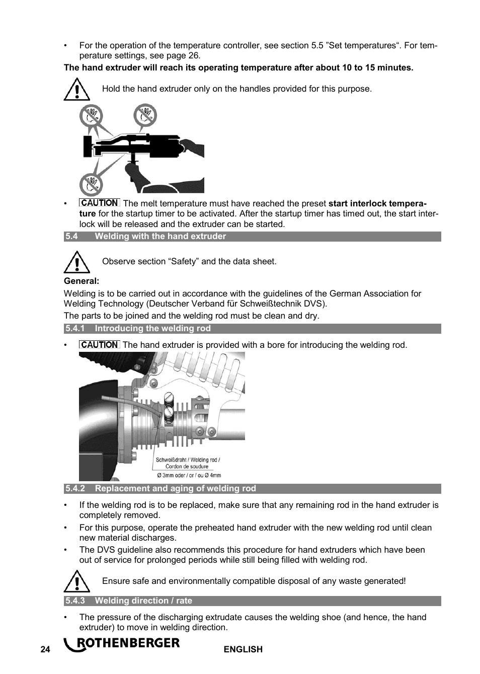 ROTHENBERGER ROWELD D 4/15 Aero Basic User Manual | Page 26 / 48