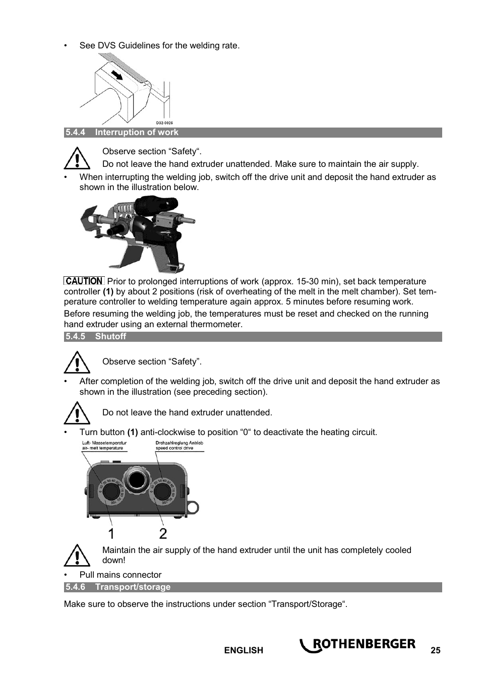 ROTHENBERGER ROWELD D 4/15 Aero Basic User Manual | Page 27 / 48