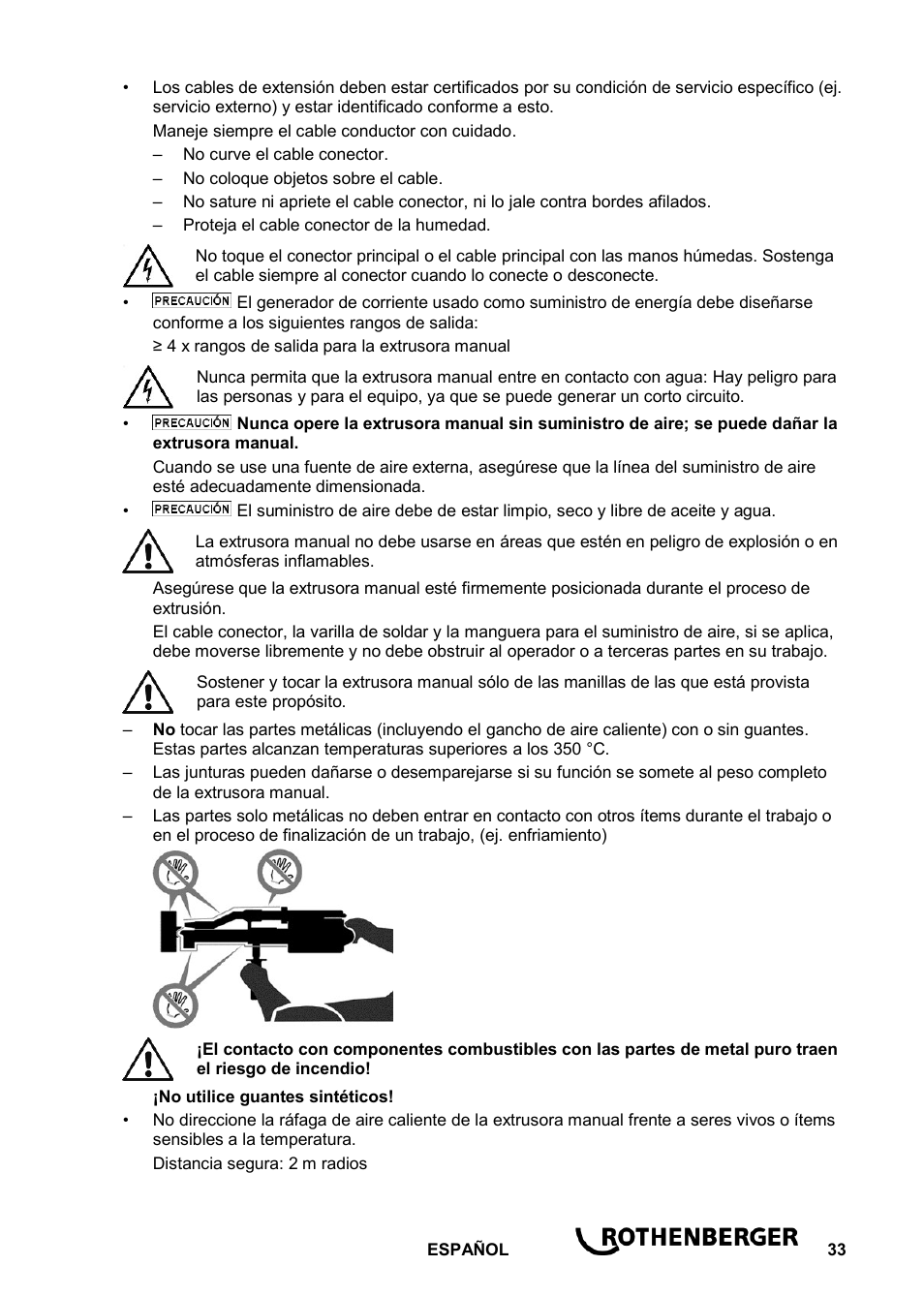 ROTHENBERGER ROWELD D 4/15 Aero Basic User Manual | Page 35 / 48