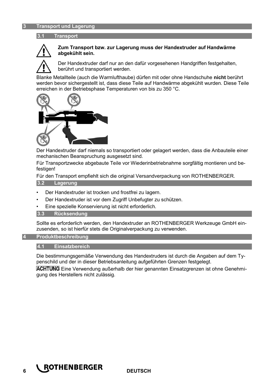 ROTHENBERGER ROWELD D 4/15 Aero Basic User Manual | Page 8 / 48