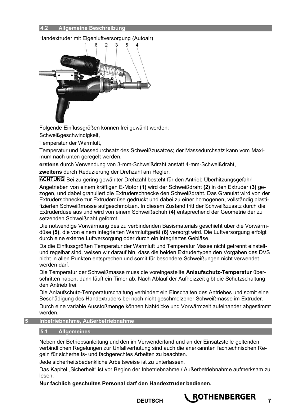 ROTHENBERGER ROWELD D 4/15 Aero Basic User Manual | Page 9 / 48