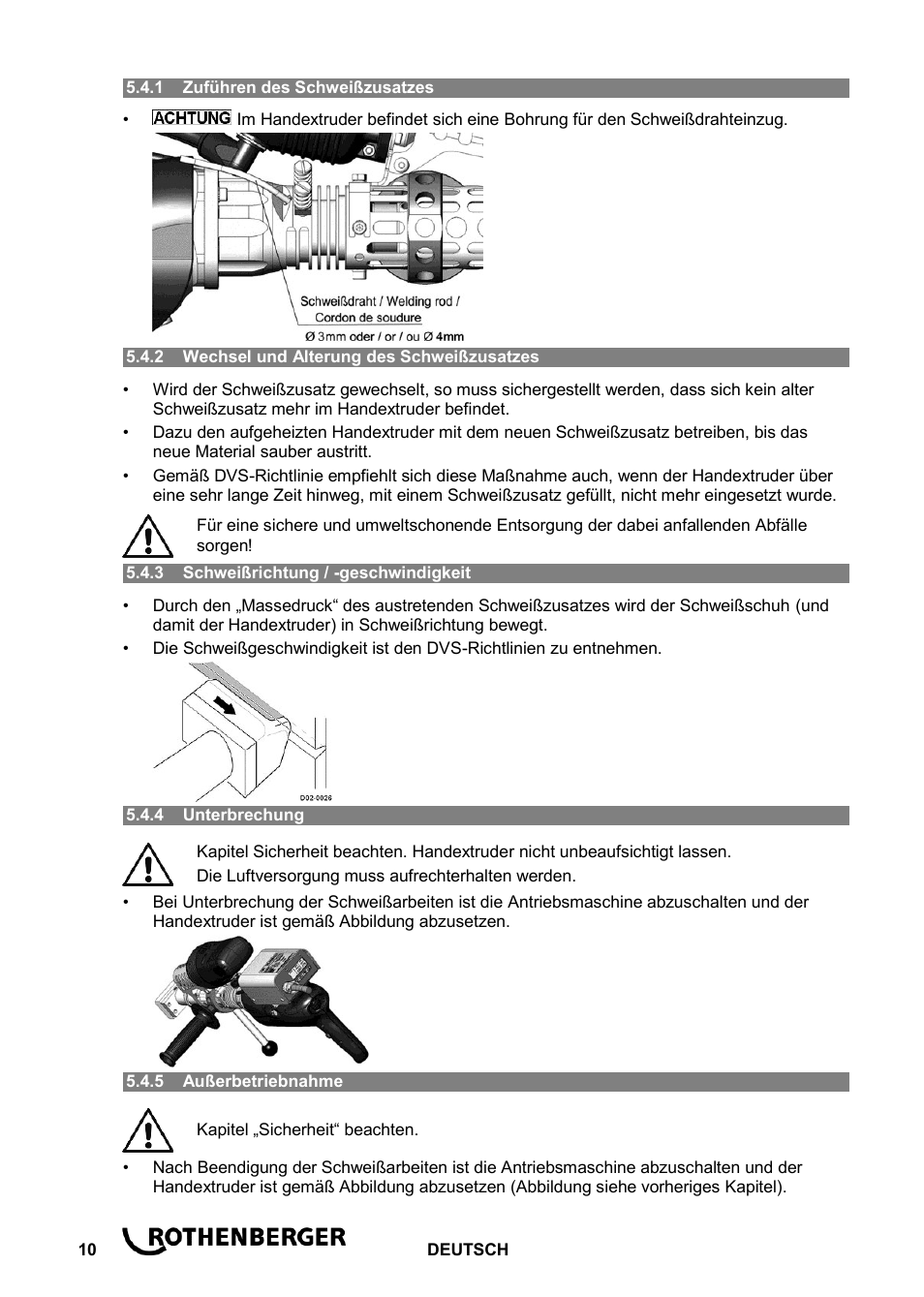 ROTHENBERGER ROWELD D 8/30 Aero User Manual | Page 12 / 48