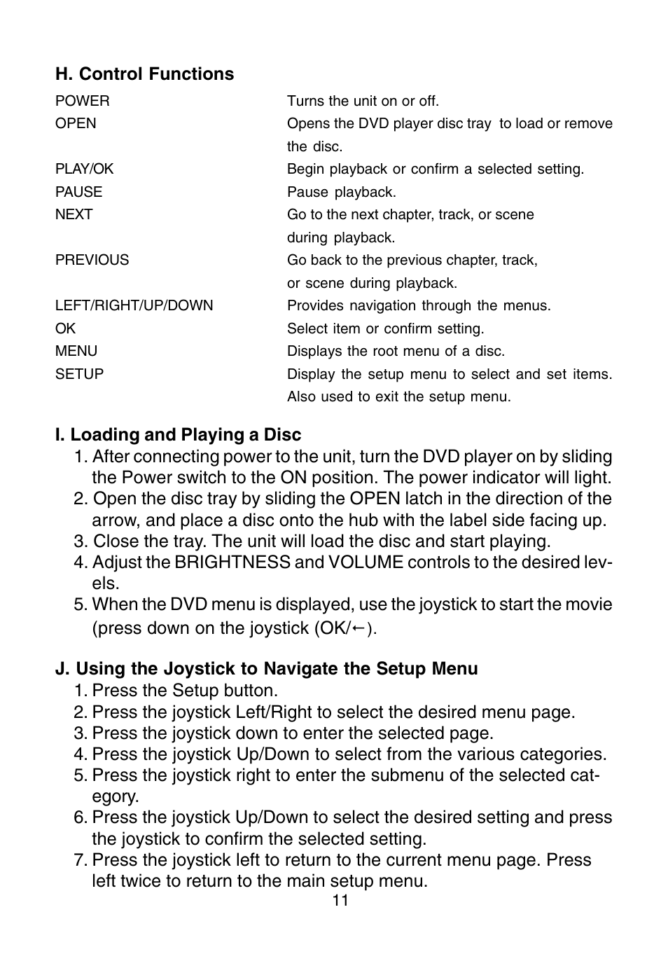 Audiovox D1420 User Manual | Page 11 / 20