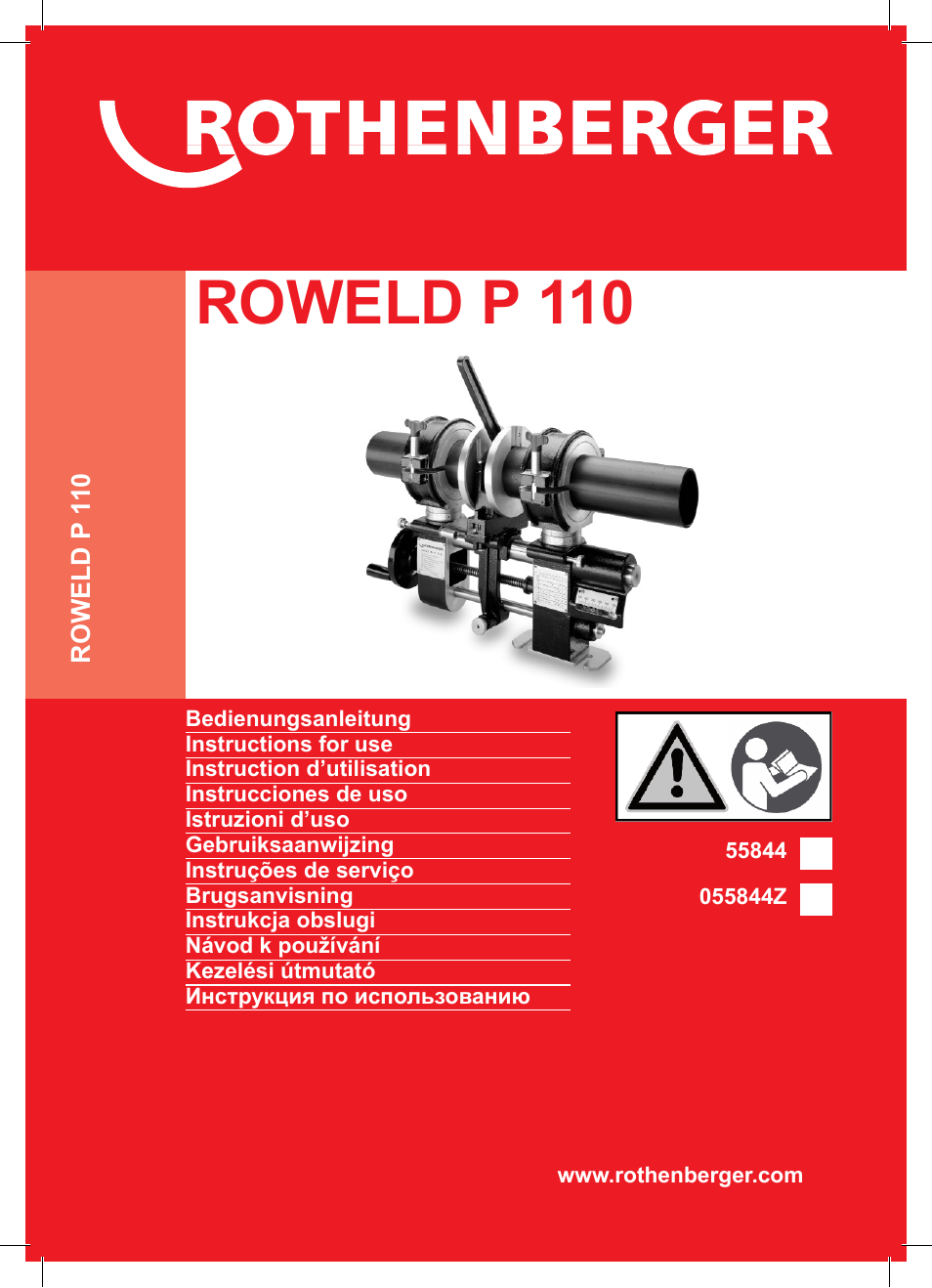 ROTHENBERGER ROWELD P 110 User Manual | 100 pages