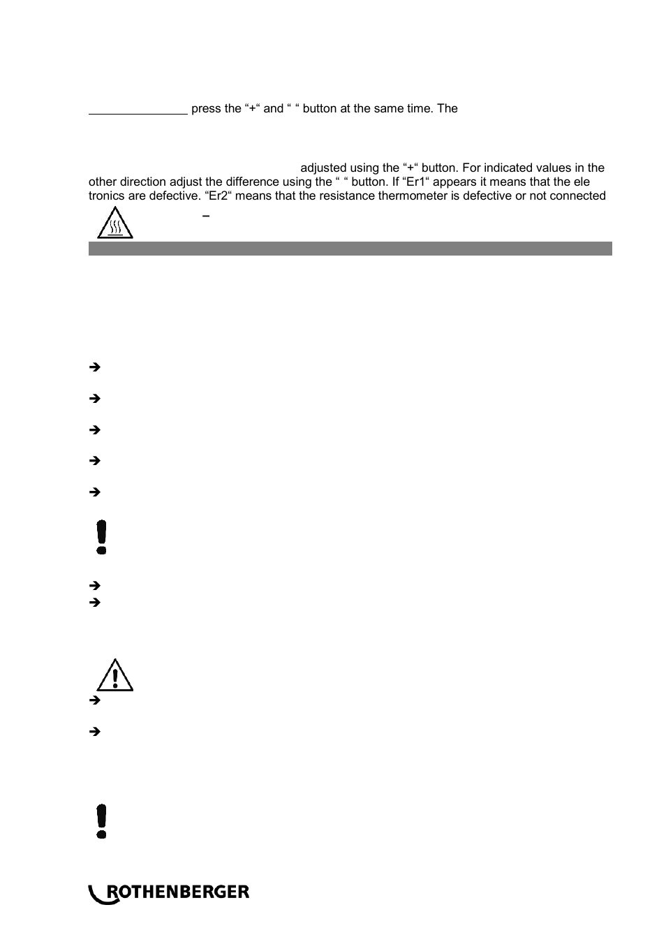 ROTHENBERGER ROWELD P 110 User Manual | Page 16 / 100